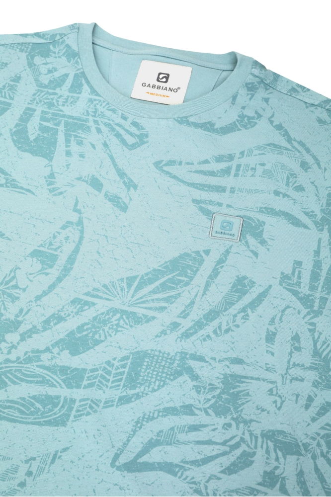 ALLOVER PRINT T SHIRT 155911 OCEAN BLUE